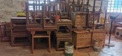 一家做精品缅甸花梨家具的工厂,库存精品不少